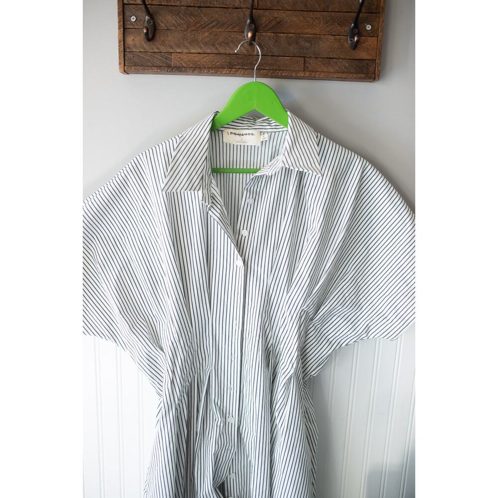 Anthropologie The Tobie Button-Front Pleated Shirt Dress by Exquise Large - Picture 5 of 6